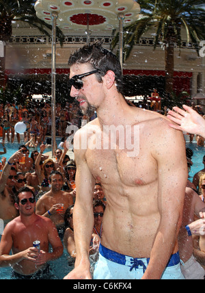 Michael Phelps Olympian Michael Phelps attends the Encore Beach Club 2011 season opening Las Vegas, Nevada - 16.04.11 Stock Photo