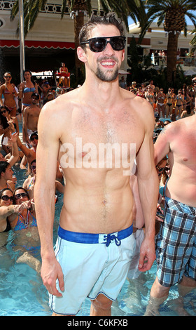 Michael Phelps Olympian Michael Phelps attends the Encore Beach Club 2011 season opening Las Vegas, Nevada - 16.04.11 Stock Photo