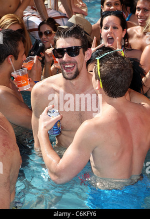 Michael Phelps Olympian Michael Phelps attends the Encore Beach Club 2011 season opening Las Vegas, Nevada - 16.04.11 Stock Photo