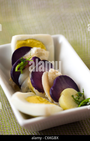 Cod and potato salad Stock Photo