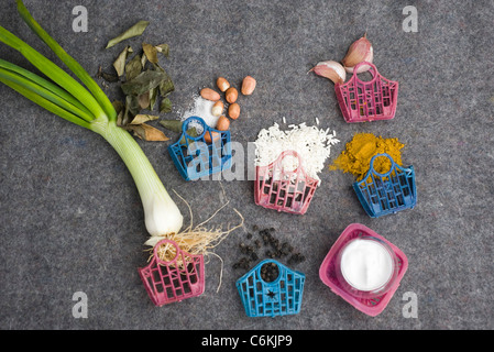 Sticky rice with turmeric Stock Photo