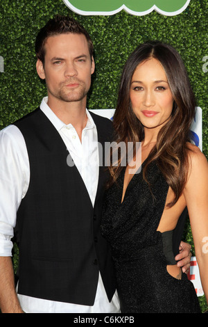 Shane West and Maggie Q 2010 CBS, CW, Showtime summer press tour party held at the Beverly Hilton Los Angeles, California - Stock Photo