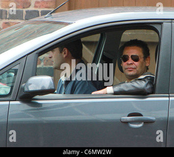 Craig Charles 'Coronation Street' stars outside at the Granada Television studios. Manchester, England - 30.07.10 Stock Photo