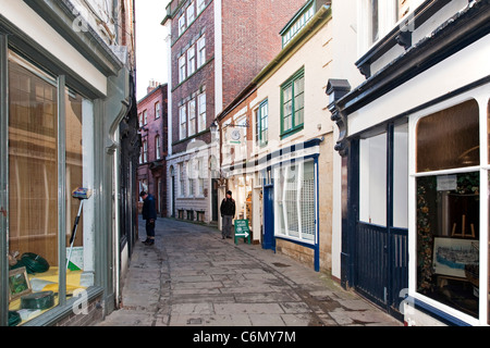 East Side, town centre, Whitby, Yorkshire, England, UK Stock Photo