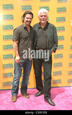 Josh Brolin and James Brolin Los Angeles Premiere Of 'Standing Ovation' at Universal CityWalk - Arrivals Universal City, Stock Photo