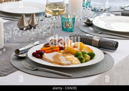 Christmas Dinner Stock Photo