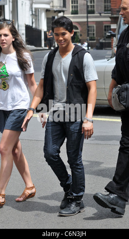 Boo Boo Stewart aka Nils Allen Stewart, Jr The Twilight star outside