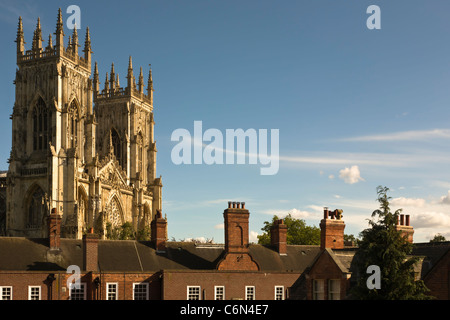 York Minster seen from the City walls Stock Photo