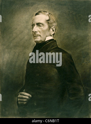 ALPHONSE de LAMARTINE (1790-1869) French writer, poet and politician photographed by Nadar in 1856 Stock Photo