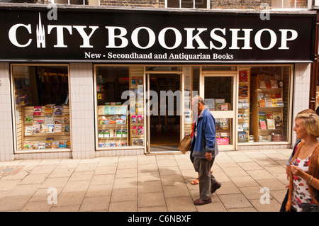 The City Bookshop shop store selling new and used books in Norwich , Norfolk , England , Britain , Uk Stock Photo