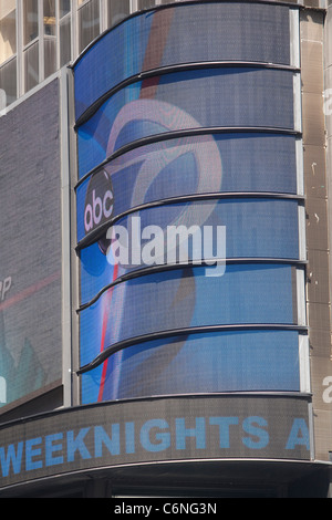 ABC advertisement is seen in Times Square, New York, NY, Tuesday August ...