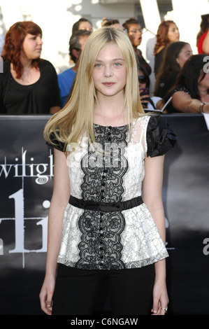 Elle Fanning 2010 Los Angeles Film Festival - Premiere of 'The Twilight Saga: Eclipse' held at Nokia Theatre LA Live - Arrivals Stock Photo