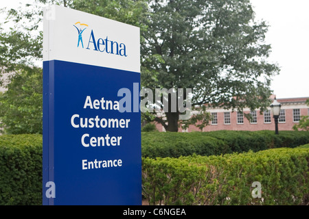 Aetna Headquarters is pictured in Hartford, Connecticut, Saturday