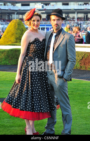 Cheryl Brady Celebrities at Chester Races Chester, England - 25.06.10 Stock Photo