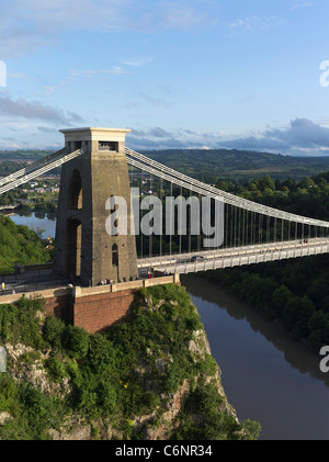 dh Clifton suspension bridge CLIFTON BRISTOL Brunels Clifton Suspension bridge over Avon Gorge england bridges valley Stock Photo