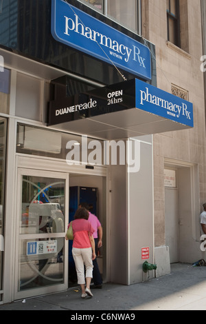 A Duane Reade store is pictured in New York City, NY Tuesday August 2, 2011. Stock Photo