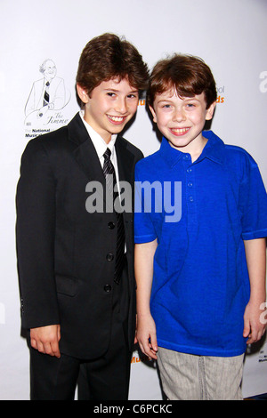 David Gabriel Lerner and Ethan Haberfield The 2nd Annual National High School Musical Theater Awards held at the Marquis Stock Photo