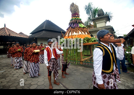 The Gunungan from Jeruk Wudel Village Stock Photo