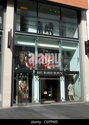 Burberry store at New Cathedral Street in Manchester UK Stock Photo