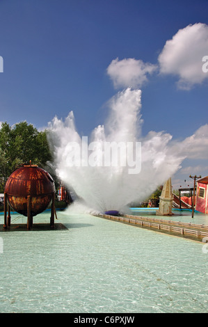 Tidal Wave Ride, Amity Cove, Thorpe Park Theme Park, Chertsey, Surrey, England, United Kingdom Stock Photo