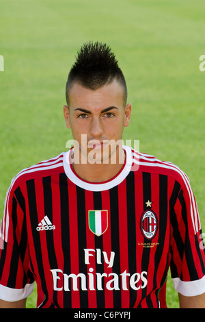 Stephan El Shaarawy (Milan), AUGUST 25, 2011 - Football / Soccer : AC Milan team photo session in Italy. (Photo by aicfoto/AFLO) Stock Photo