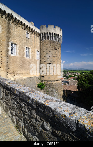 Suze-la-Rousse Château (c14th) or Castle Drôme France Stock Photo