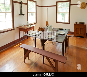 Dining room interior in a shaker home Stock Photo