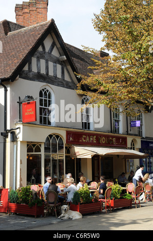 Cafe rouge in high street Stock Photo - Alamy