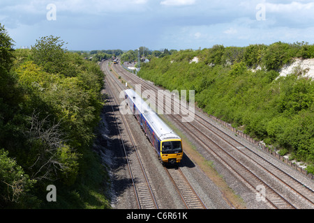 first great western train on GWML Stock Photo