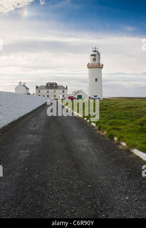 Loophead Lighthouse, Atlantic Coast, Loophead Peninsula, County Clare, Ireland Stock Photo