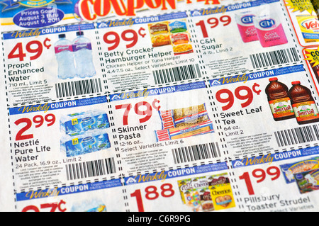 Grocery store flyer Stock Photo