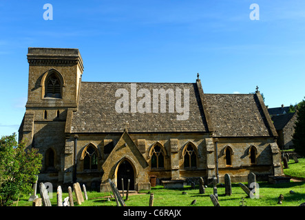 St Barnabas church in the Cotswold village of Snowshill, Worcestershire Stock Photo