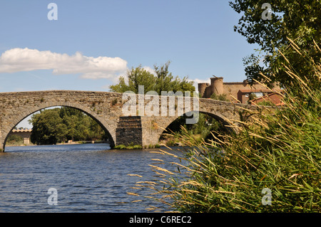 El Barco de Avila, Spain: the old bridge. Stock Photo