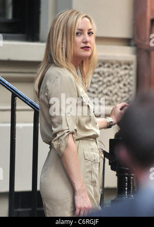 Kate Hudson, filming on the set of new movie 'Something Borrowed'. New York City, USA - 03.06.10 Stock Photo