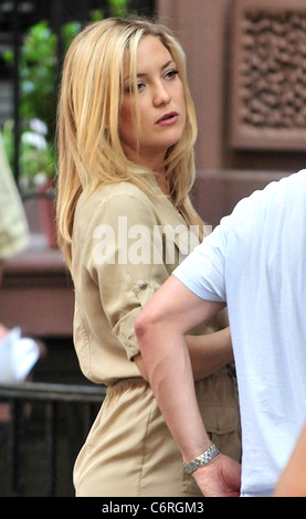 Kate Hudson, filming on the set of new movie 'Something Borrowed'. New York City, USA - 03.06.10 Stock Photo