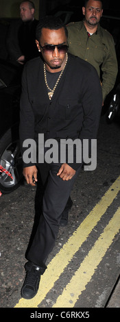 Sean Combs, aka P Diddy arriving at Whisky Mist London, England - 10.06.10 Craig Harris/Tony Clark Stock Photo