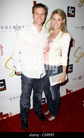 Jake Pavelka and Vienna Girardi Birthday party for Derek Hough and Mark Ballas of 'Dancing with the Stars' held at H-Lounge. Stock Photo