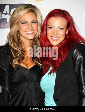 Erin Andrews and Kendra Andrews Birthday party for Derek Hough and Mark Ballas of 'Dancing with the Stars' held at H-Lounge. Stock Photo