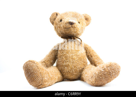 cute teddy bear isolated on white background Stock Photo