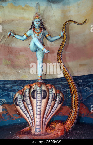 Statue of Hindu deity inside Batu Caves. Kuala Lumpur, Wilayah Persekutuan, Malaysia, South-East Asia, Asia Stock Photo