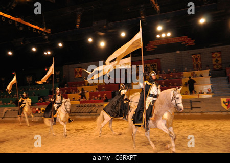 Medieval Times Dinner and Tournament show Stock Photo