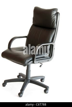 leather chair for office on a white background Stock Photo