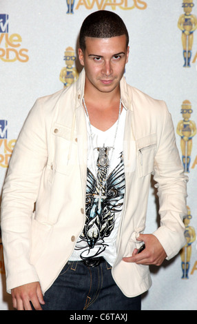 Vinny Guadagnino 2010 MTV Movie Awards - Press Room - held at the Gibson Amphitheater at Universal Studios Universal City, Stock Photo