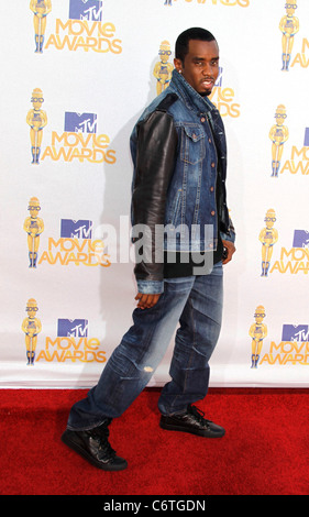 Sean Combs aka P. Diddy 2010 MTV Movie Awards - Arrivals held at the Gibson Amphitheater at Universal Studios Universal City, Stock Photo