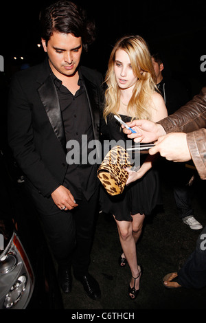 Emma Roberts and friends Celebrities outside Las Palmas club in