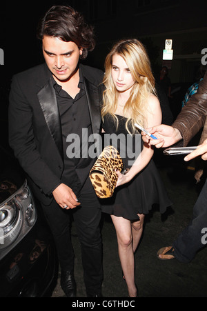 Emma Roberts and friends Celebrities outside Las Palmas club in