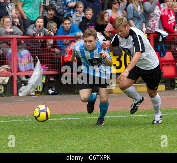 Olly Murs and Jeff Brazier 2010 Soccer Six tournament at Charlton Athletic Football Club London, England - 31.05.10 Stock Photo