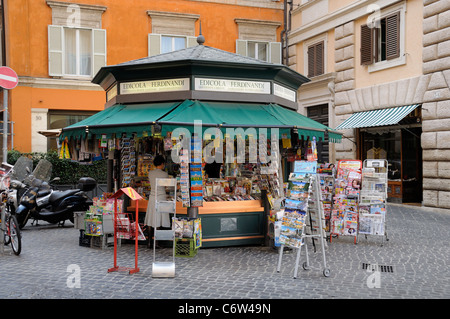 A newsstand in Rome. Stock Photo