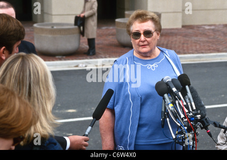 Betty Nicholson, mother of accused double agent Harold James a CIA employee arrested for spying for Russia Stock Photo