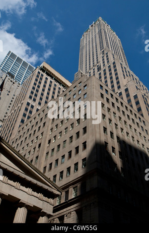 The Trump Building is pictured on Wall Street in the Financial district of the New York City borough of Manhattan, NY Stock Photo